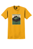 Cardiff and Peacock Airlines T-Shirt - Vintage San Joaquin Valley Bag Sticker - Gold