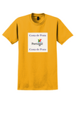 Portugal T-Shirt - Vintage Costa de Prata Travel Sticker - Gold