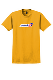 Crossair T-Shirt - Vintage Swiss Cross Logo Bag Sticker - Gold