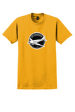 DC-3 Dakota T-Shirt - Vintage Black Roundel Aircraft Sticker - Gold