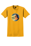 Eastern Air Lines T-Shirt - Vintage New York Express Bag Sticker - Gold