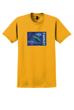 Expo 98 Lisboa T-Shirt - Vintage Dolphin Dive Into the Future Sticker - Gold