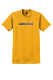 Delta T-Shirt - Vintage Fly Delta's Big Jets Bag Sticker - Gold