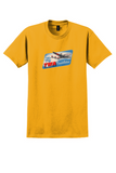 TWA T-Shirt - Vintage Fly TWA Constellation Bag Sticker - Gold