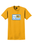 Gast in Bayern T-Shirt - Vintage Bavarian Coat of Arms Travel Sticker - Gold