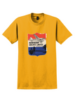 Hawaiian Airlines T-Shirt - Vintage It's Smart to Fly Hawaiian Sticker - Gold
