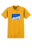 Icelandair T-Shirt - Vintage Agent For Icelandair Sticker - Gold