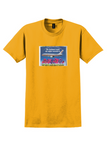 Air Holland T-Shirt - Vintage Trekt De Wijde Wereld In Sticker - Gold