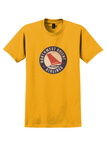 Northwest Orient T-Shirt - Vintage Red Tail Roundel Bag Sticker - Gold