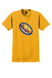Pan Am T-Shirt - Vintage Orient Flying Clippers Bag Sticker - Gold