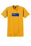 Swissair T-Shirt - Vintage Swiss Cross Baggage Tag - Gold