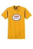 Trans-Texas Airways T-Shirt - Vintage Great Southwest Bag Sticker - Gold