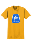 Air Siam T-Shirt - Vintage Bird Logo Bag Sticker - Gold