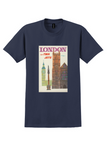 Fly TWA Jets London T-Shirt - David Klein Westminster Poster - Navy