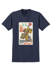 Fly TWA Jets Rome T-Shirt - David Klein Swiss Guard Poster - Navy