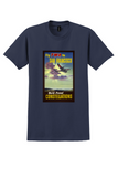 Fly TWA San Francisco T-Shirt - Vintage Constellation Poster - Navy