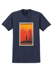 Aeropostale North Africa T-Shirt - Vintage Minaret Poster - Navy