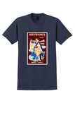 Air France Paris Tokyo T-Shirt - Vintage Kimono Poster - Navy