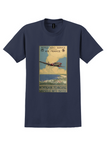 Potez Aero Service T-Shirt - Vintage South of France Poster - Navy