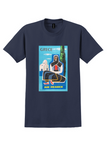Air France Greece T-Shirt - Vintage Black Shawl Poster - Navy