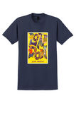 Air India London T-Shirt - Vintage Psychedelic Union Jack Poster - Navy
