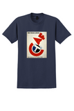 CAF Voyages Aeriens T-Shirt - Vintage Red C Airplane Poster - Navy