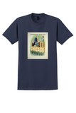 American Airlines Chicago T-Shirt - Vintage Skyscraper Poster - Navy