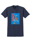 Alaska Airlines Alaska T-Shirt - Vintage Moose Poster - Navy