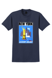 Allegheny Airlines New York T-Shirt - Vintage Statue of Liberty Poster - Navy