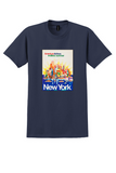 American Airlines New York T-Shirt - Bertschmann Endless Summer Poster - Navy