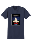 American Airlines Washington T-Shirt - Kauffer Capitol Night Poster - Navy