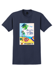 Avianca Jamaica T-Shirt - Vintage Palm and Jet Poster - Navy