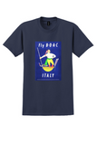 BOAC Italy T-Shirt - Vintage Gondolier Poster - Navy