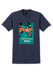 BOAC Scotland T-Shirt - Vintage Highland Dancers Poster - Navy