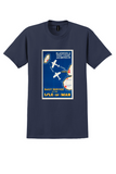 Blackpool & West Coast Air Services T-Shirt - Isle of Man Poster - Navy