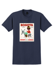 Braniff Bogota T-Shirt - Vintage Donkey Rider Poster - Navy