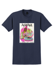 Delta Atlanta T-Shirt - Vintage City Collage Poster - Navy