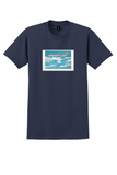 Delta DC-8-61 Fan-Jet T-Shirt - Vintage Airliner Poster - Navy