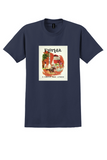 Delta Florida T-Shirt - Vintage Rocket and Oranges Poster - Navy