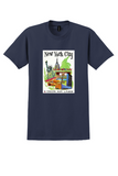 Delta New York City T-Shirt - Vintage Statue of Liberty Poster - Navy
