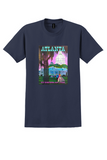 Eastern Air Lines Atlanta T-Shirt - Vintage Southern Belle Poster - Navy