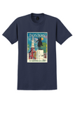 Eastern Air Lines Boston T-Shirt - Vintage Paul Revere Poster - Navy