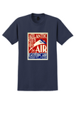 Eastern Air Transport Atlantic City T-Shirt - Vintage Poster - Navy