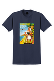Iberia Canary Islands T-Shirt - Vintage Fruit Basket Poster - Navy