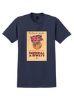 Imperial Airways T-Shirt - Vintage Empire's Air Line Union Jack Poster - Navy