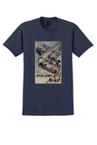 Imperial Airways T-Shirt - Vintage HP42 Boarding Passengers Poster - Navy
