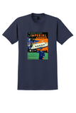 Imperial Airways Comfort of Air Travel T-Shirt - Vintage Pilot Poster - Navy