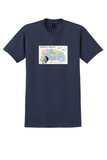 Imperial Airways Route Map T-Shirt - Vintage World Routes Poster - Navy