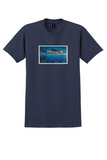Imperial Airways White Star Line T-Shirt - Vintage Liner Poster - Navy
