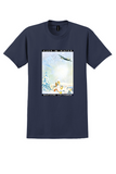 Lufthansa Winter T-Shirt - Vintage Auch im Winter Poster - Navy